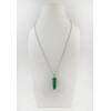 Chrysoprase crystal pendant