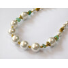 Exclusive necklace &quot;Gold of the seas&quot; Majorca, jade crumb