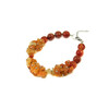 Exclusive bracelet &quot;Suzy&quot; Carnelian face, crumb