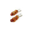 Exclusive earrings &quot;Suzy&quot; Carnelian face, crumb