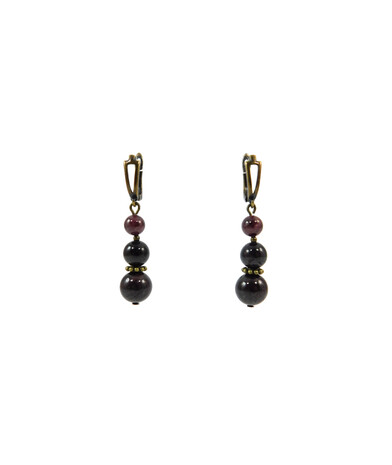 Exclusive earrings "Prima donna" Pomegranate