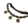 Exclusive necklace &quot;Prima donna&quot; Pomegranate, crumb, 2 rows