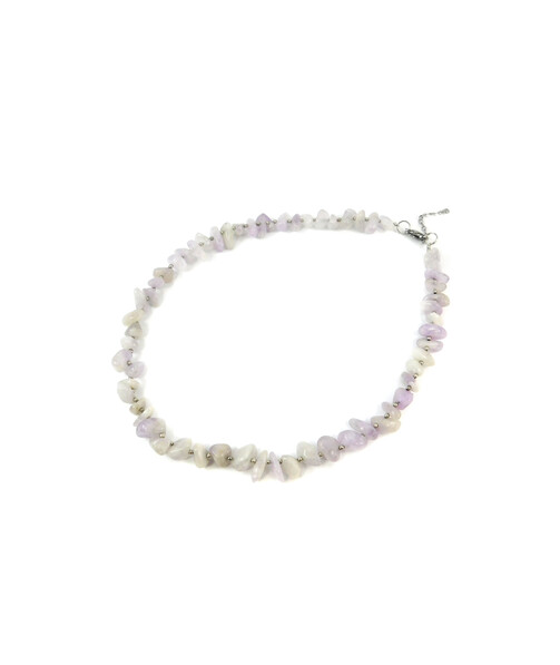 Necklace "Mini" Amethyst lavender crumb