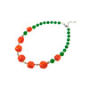 Exclusive necklace &quot;Sviatoslav&quot; Coral galtovka, chrysoprase