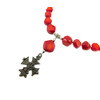 Exclusive necklace &quot;Rizari&quot; Coral galotvka, rondel