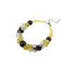 Exclusive bracelet &quot;Awakening&quot; Garnet, Citrine, Rock crystal crumb