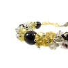 Exclusive bracelet &quot;Awakening&quot; Garnet, Citrine, Rock crystal crumb