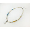 Exclusive necklace &quot;Motherland 2&quot; Aquamarine, Citrine, Pearls