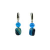 Exclusive earrings Cat&#039;s eye, Agate barrel