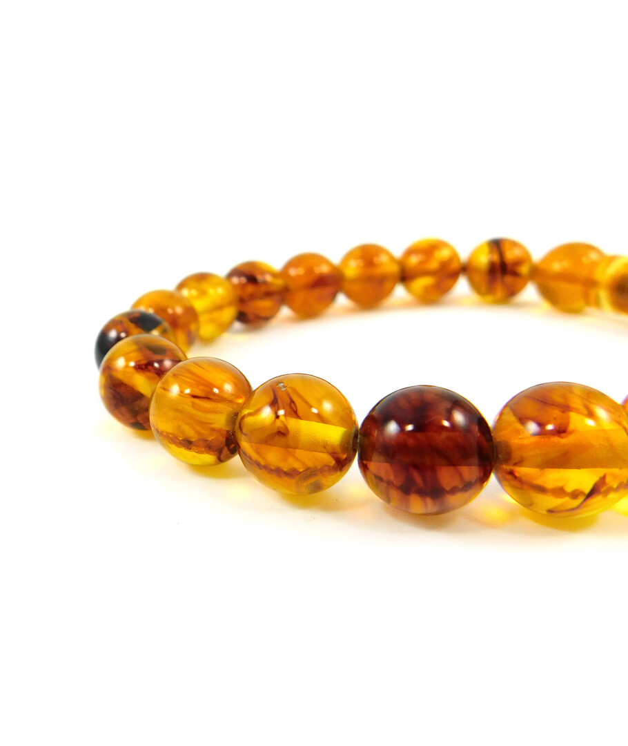 Amber resin bracelet