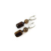 Exclusive earrings Cat&#039;s eye, Agate barrel