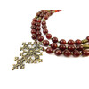 Exclusive necklace &quot;Doris&quot; Carnelian, 3 rows