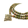 Exclusive necklace &quot;Dana&quot; Jasper, 3 rows