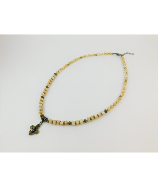 Exclusive necklace "Lilith" Mother of pearl, rondel