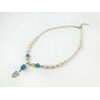 Exclusive necklace &quot;Motherland 3&quot; Aquamarine, Citrine, Pearls