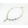 Exclusive necklace &quot;Motherland 5&quot; Aquamarine, Citrine, Pearls