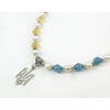 Exclusive necklace &quot;Motherland 5&quot; Aquamarine, Citrine, Pearls