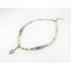 Exclusive necklace &quot;Motherland 4&quot; Aquamarine, Citrine, Pearls