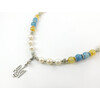 Exclusive necklace &quot;Motherland 4&quot; Aquamarine, Citrine, Pearls