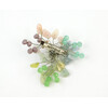 Brooch &quot;Stone flower&quot; Citrine facet, Morganite crumb