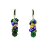 Exclusive earrings &quot;Autumn Dreams&quot; Zoisite crumb, Mother of pearl crumb