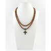 Exclusive necklace &quot;Svitlyana&quot;, Jasper sphere, 2 rows