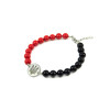 Bracelet &quot;Black and red&quot; Agate, Majorca