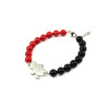 Bracelet &quot;Black and red 2&quot; Agate, Majorca