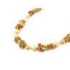 Exclusive necklace &quot;Malibu&quot; Mother-of-pearl, Sunstone crumb