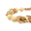 Exclusive bracelet &quot;Malibu&quot; Mother-of-pearl, Sunstone crumb