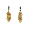 Exclusive earrings &quot;Malibu&quot; Mother-of-pearl, Sunstone crumb