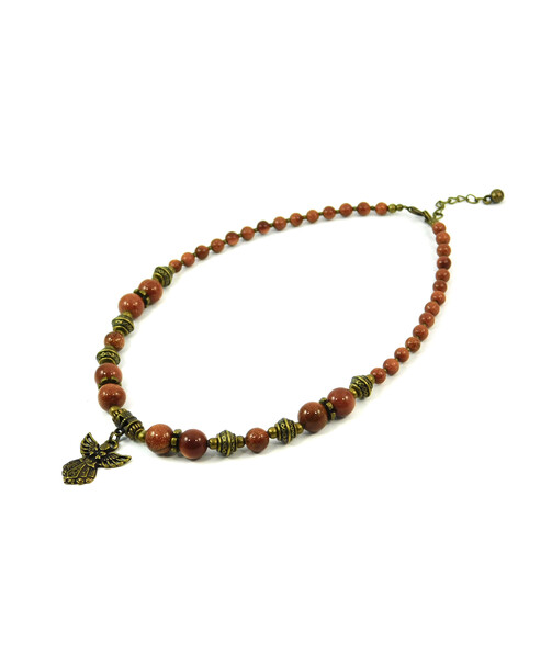 Exclusive necklace "Ruta" Aventurine