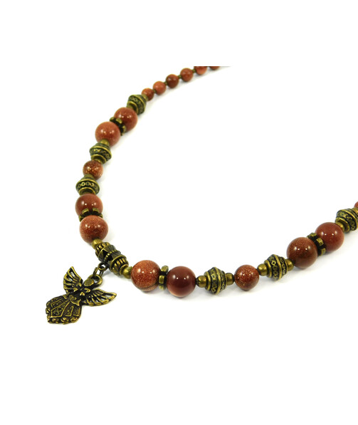 Exclusive necklace "Ruta" Aventurine