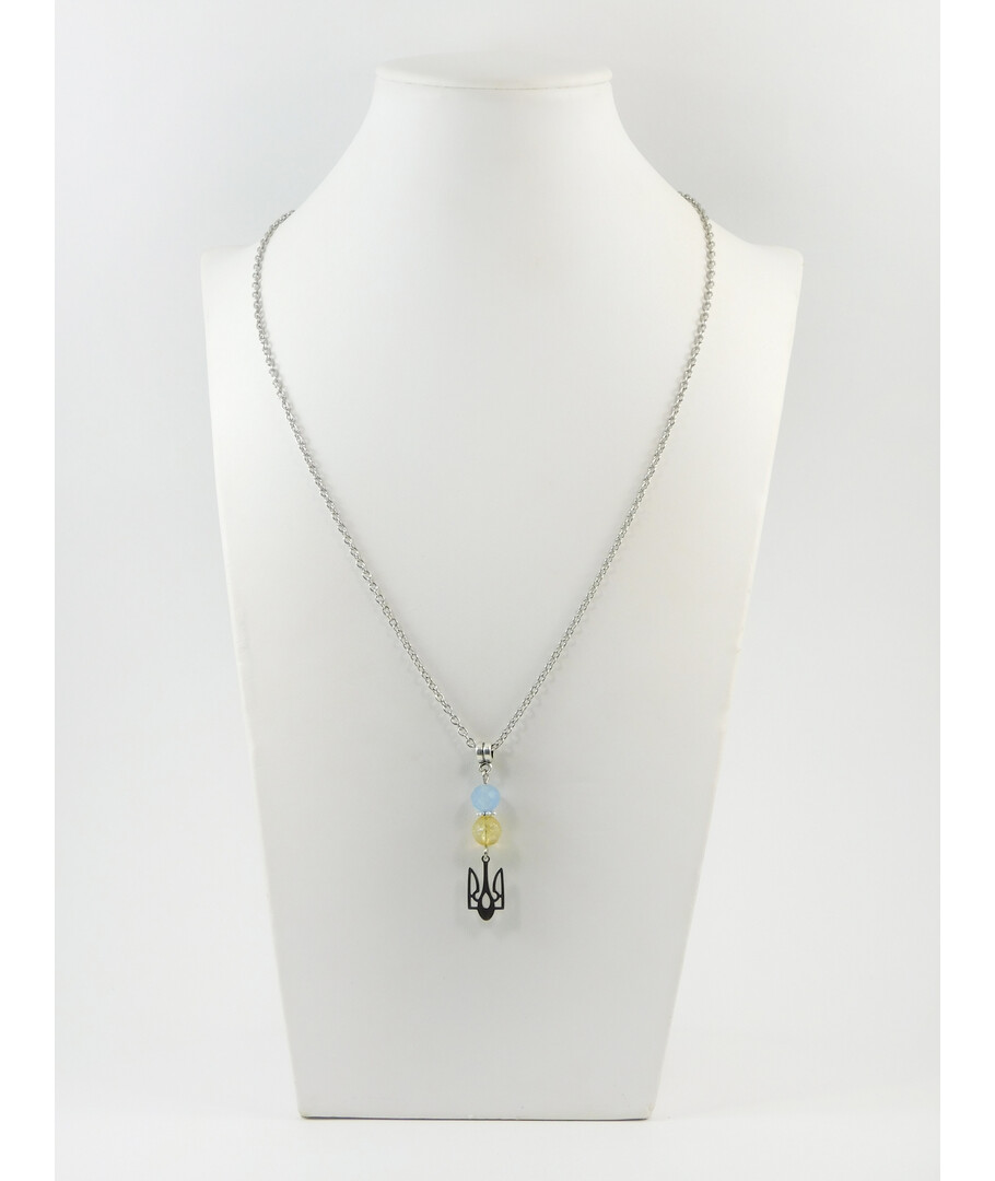 Exclusive pendant "Ukraine" Citrine, Quartz facet