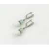 Exclusive earrings &quot;Zoreslavna&quot; Quartz facet, Agate