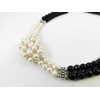 Exclusive necklace &quot;Patricia&quot; Pearls, Agate facet