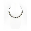 Exclusive necklace &quot;Prima Donna&quot; Tourmaline, Agate face sphere