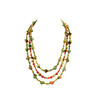 Exclusive necklace &quot;Zhiva&quot;, jasper cube 3 rows