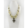 Exclusive necklace &quot;Agnes&quot; Mother of pearl, 2 rows