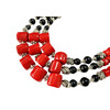 Exclusive necklace &quot;Adeila&quot; 3-row 