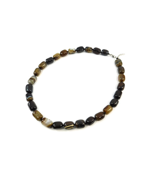 Exclusive Agate barrel necklace