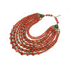 Exclusive necklace &quot;Coral look&quot; Sponge coral, 9 rows