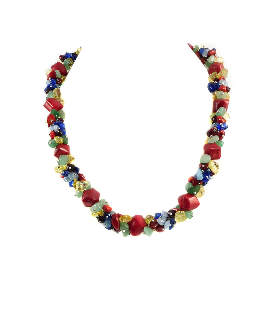 Exclusive necklace "Ukrainochka" Coral