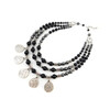 Exclusive necklace &quot;Old Town&quot; Agate, Hematite