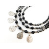 Exclusive necklace &quot;Old Town&quot; Agate, Hematite