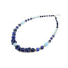 Exclusive necklace &quot;Andromeda&quot; lapis lazuli, aquamarine sphere