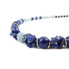 Exclusive necklace &quot;Andromeda&quot; lapis lazuli, aquamarine sphere