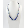 Exclusive necklace &quot;Andromeda&quot; lapis lazuli, aquamarine sphere