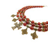 Exclusive necklace &quot;Vseslava&quot; carnelian sphere