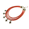 Exclusive necklace &quot;Amulet&quot; Coral cylinder, washer